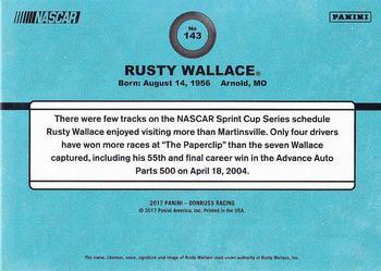 2017 Donruss - Gold Press Proof #143 Rusty Wallace Back