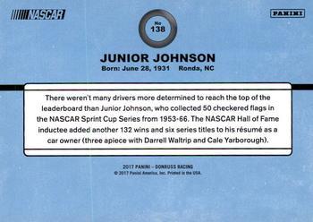 2017 Donruss - Press Proof #138 Junior Johnson Back