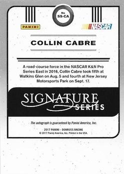 2017 Donruss - Signature Series #SS-CA Collin Cabre Back
