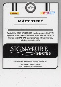 2017 Donruss - Signature Series #SS-MT Matt Tifft Back
