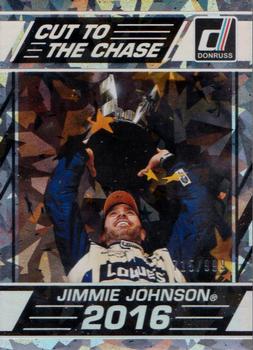 2017 Donruss - Cut to the Chase Cracked Ice #CC10 Jimmie Johnson Front