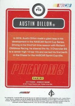 2017 Donruss - Phenoms #P10 Austin Dillon Back