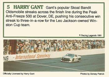 1991 Racing Legends Harry Gant #5 Harry Gant Back