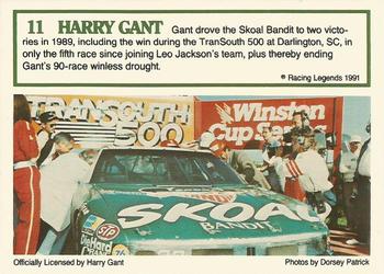1991 Racing Legends Harry Gant #11 Harry Gant Back