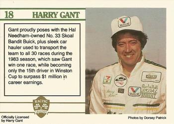 1991 Racing Legends Harry Gant #18 Harry Gant Back