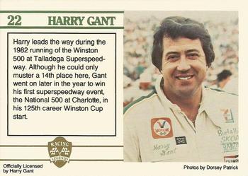1991 Racing Legends Harry Gant #22 Harry Gant Back