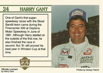 1991 Racing Legends Harry Gant #24 Harry Gant Back
