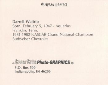 1986 Sportstar Photo-Graphics Racing #NNO Darrell Waltrip Back