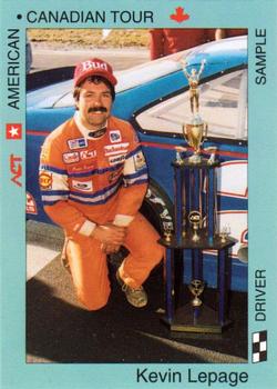 1992 Pace American-Canadian Tour - Sample #4 Kevin Lepage Front