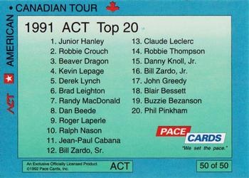 1992 Pace American-Canadian Tour - Sample #50 Randy MacDonald / John Greedy Back