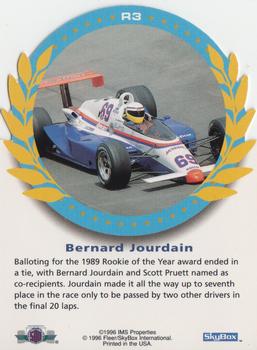 1996 SkyBox Indy 500 - Rookies of the Year #R3 Bernard Jourdain Back