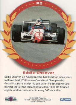 1996 SkyBox Indy 500 - Rookies of the Year #R5 Eddie Cheever Back