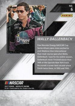 2017 Panini Absolute - Spectrum Gold #6 Wally Dallenbach Back