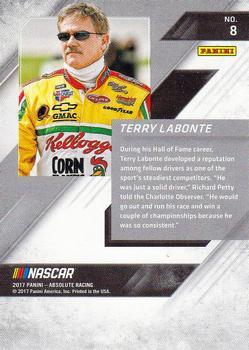 2017 Panini Absolute - Spectrum Gold #8 Terry Labonte Back