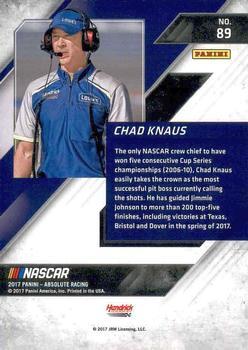 2017 Panini Absolute - Spectrum Red #89 Chad Knaus Back