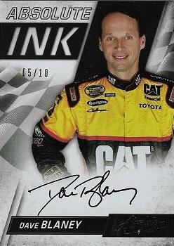 2017 Panini Absolute - Absolute Ink Spectrum Gold #AI-DB Dave Blaney Front