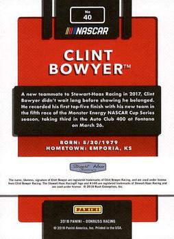2018 Donruss #40 Clint Bowyer Back