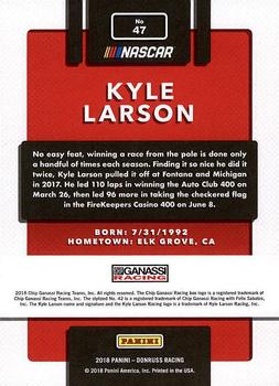 2018 Donruss #47 Kyle Larson Back