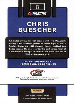 2018 Donruss #62 Chris Buescher Back