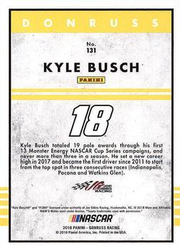 2018 Donruss #131 Kyle Busch Back
