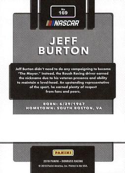 2018 Donruss #169 Jeff Burton Back