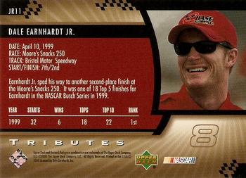 2000 Upper Deck Tributes Dale Earnhardt Jr. #JR11 Dale Earnhardt Jr. Back
