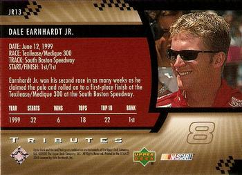 2000 Upper Deck Tributes Dale Earnhardt Jr. #JR13 Dale Earnhardt Jr. Back
