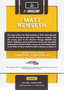 2018 Donruss - Gold Foil #43 Matt Kenseth Back