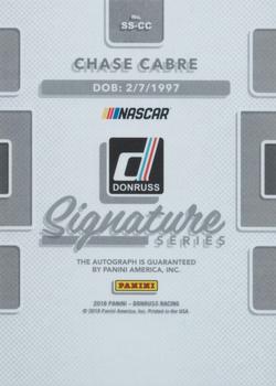 2018 Donruss - Signature Series #SS-CC Chase Cabre Back