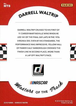 2018 Donruss - Masters of the Track #MT8 Darrell Waltrip Back