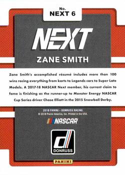 2018 Donruss - Next in Line #NEXT 6 Zane Smith Back