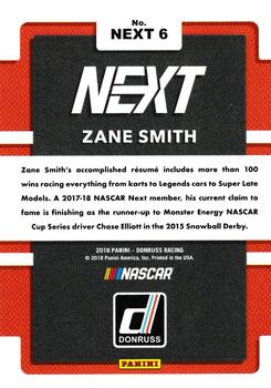 2018 Donruss - Next in Line Xplosion #NEXT 6 Zane Smith Back