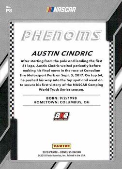 2018 Donruss - Phenoms #P8 Austin Cindric Back