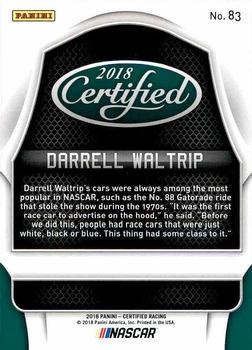 2018 Panini Certified #83 Darrell Waltrip Back