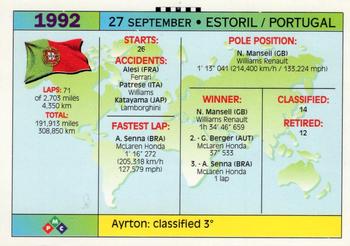1994 PMC Ayrton Senna #141 Ayrton Senna Back