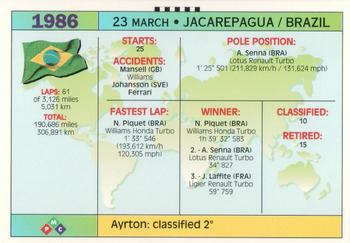1994 PMC Ayrton Senna #32 Ayrton Senna Back