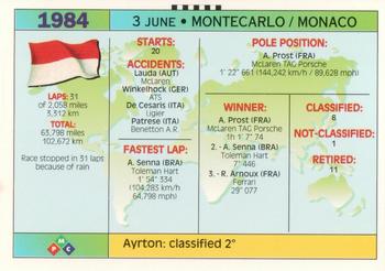 1994 PMC Ayrton Senna #6 Ayrton Senna Back