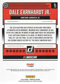 2019 Donruss #72 Dale Earnhardt Jr. Back