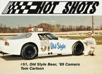 1989 Hot Shots Asphalt Edition #1050 Tom Carlson Front