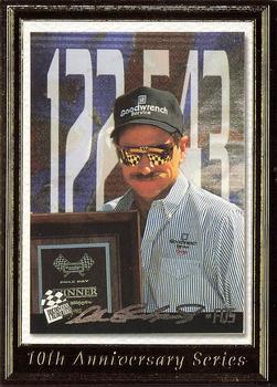 2004 Press Pass - Dale Earnhardt 10th Anniversary Gold #TA 84 Dale Earnhardt / 1996 Press Pass Fastest Qualifying Speed # FQS1A Front