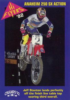 1992 Champs Hi-Flyers #130 Anaheim 250 / San Diego 125 SX Action Front