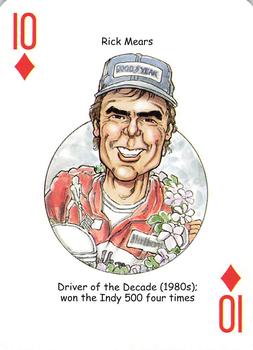 2009 Hero Decks American Racing Heroes Playing Cards #10♦ Rick Mears Front