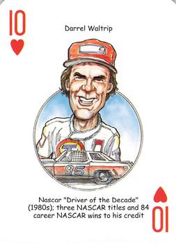 2009 Hero Decks American Racing Heroes Playing Cards #10♥ Darrell Waltrip Front