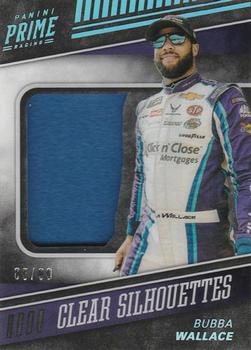 2018 Panini Prime - Clear Silhouettes #CS-BW Bubba Wallace Front