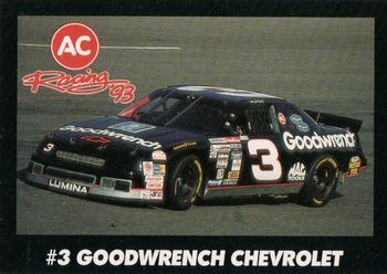 1993 AC Racing 93 Collectable AC Spark Plug/Race Card Sets #NNO Dale Earnhardt Front