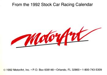 1992 Motorart #NNO August: Wendell Scott Back