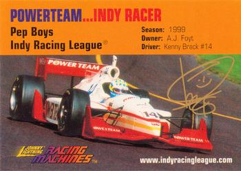 1999 Johnny Lightning Racing Machines #NNO Kenny Brack Front