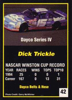 1995 Dayco #42 Dick Trickle Back