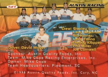 1998 Austin Racing #1 David Moyer Back