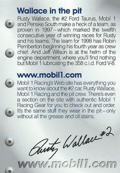 1998 Mobil 1 #NNO Rusty Wallace Back